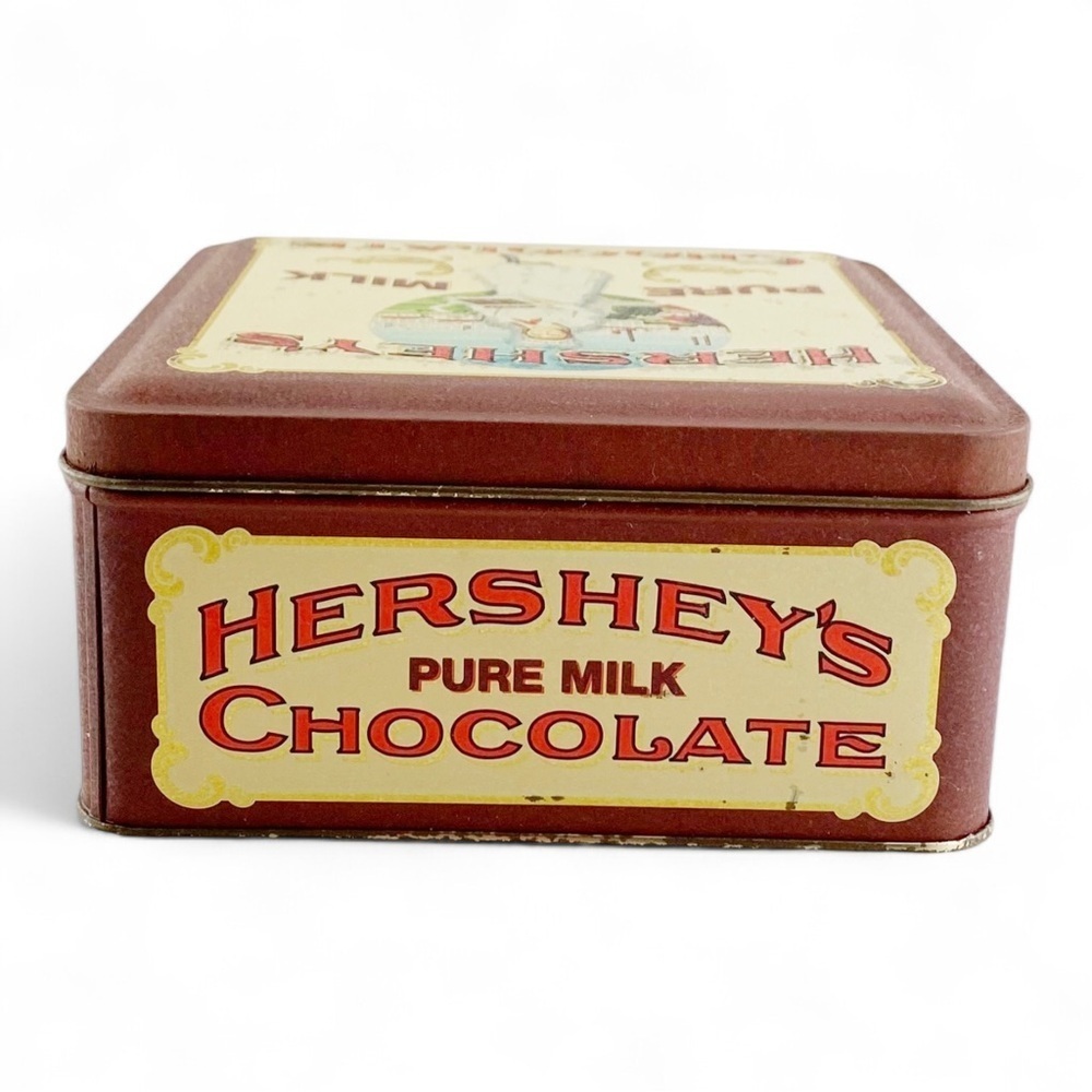 1992 Vintage Edition #2 Hersheys Pure Milk Chocolate Tin 1915 Hershey Girl​ - Picture 3 of 7